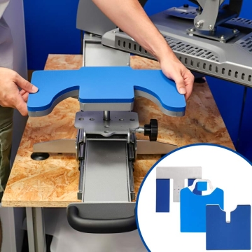 Platos base intercambiables para planchas transfer