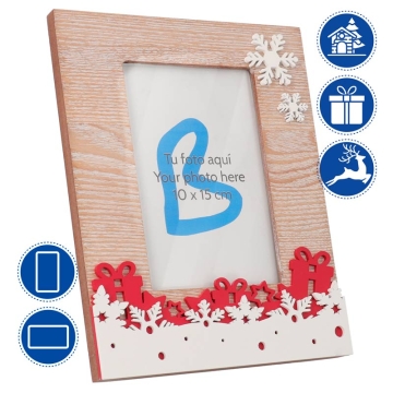 Cadres photo de Noël en bois