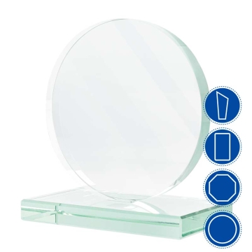 Glass Trophies for Engraving