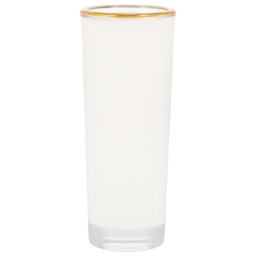 Sublimable Shot Glass with Golden Edge