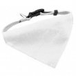 Collier pour animaux de compagnie avec foulard blanc sublimable