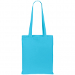 Cotton Bag 100% Long Handles - Light blue