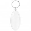 Oval Acrylic Keyring 3.5x7.1cm for Photos