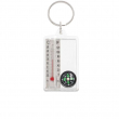 Porte-clés acrylique rectangulaire avec thermomètre 3,2x5,2cm pour photos