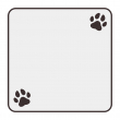 Sublimation MDF Square Footprint Fridge Magnet 7x7cm - Pack of 5 units