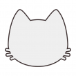 Imán gato 6x7cm madera DM3 sublimable - Pack 5 uds