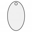 Sublimation Key Ring  - Aluminium - Oval - 3x5,5cm