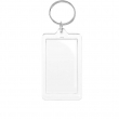 Porte-clés acrylique rectangulaire 3,6x6,2cm pour photos