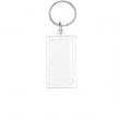 Porte-clés acrylique rectangulaire 2,7x4,8cm pour photos