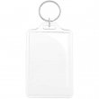 Rectangular Acrylic Keyring 5x7,7cm for Photos