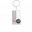 Rectangular Acrylic Keyring with Thermometer 3,2x5,2cm for Photos