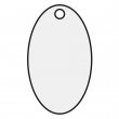 Sublimation Key Ring  - Aluminium - Oval - 3x5,5cm