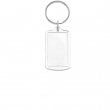 Rectangular Acrylic Keyring 2.4x4.2cm for Photos