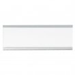 Silver Aluminium Name Tag 7x2,3cm with Pin and Clip