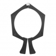 Pince de serrage noire pour verres hauts