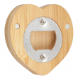 Bamboo Bottle Opener with Magnet - Heart