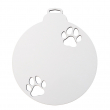 Adorno colgante navideño Bola Huellas Mascotas DM3 sublimable - Pack 4 uds