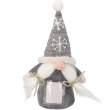 Christmas Gnome Ornament with Photo - Grey