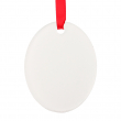 Adorno para árbol de navidad acrílico forma ovalada para sublimación - Pack de 5 uds