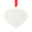 Adorno para árbol de navidad acrílico forma corazón para sublimación - Pack de 5 uds