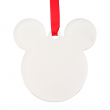 Adorno para árbol de navidad acrílico forma Mickey para sublimación - Pack de 5 uds