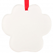 Adorno para árbol de navidad acrílico forma huella para sublimación - Pack de 5 uds