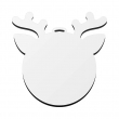 Renne de Noël à suspendre MDF 3mm double face sublimable