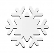 Flocon de neige de Noël à suspendre MDF 3mm sublimable