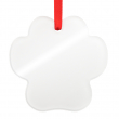 Sublimation Acrylic Christmas Ornament with Ribbon - Paw - Pack of 5
