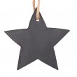 Adorno colgante navideño pizarra para grabado - Estrella