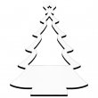 Sublimation Christmas Ornament - Christmas Tree with star and window - Pack of 4 units