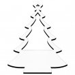 Sublimation MDF Christmas Ornament 3mm - Christmas Tree with Star and Window