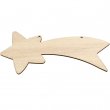 Sublimable Natural Wood Christmas Hanging Ornament - Star of Bethlehem