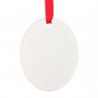 Sublimation Christmas Ornaments - Acrylic - Oval Shape - Pack of 5 units