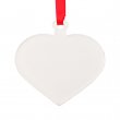 Sublimation Christmas Ornaments - Acrylic - Heart Shape  - Pack of 5 units