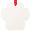 Sublimation Christmas Ornaments - Acrylic - Paw Shape  - Pack of 5 units