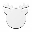 Sublimation MDF Christmas Ornament 3mm - Double Sided Reindeer