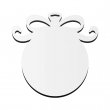 Sublimation MDF Christmas Ornament 3mm - Ribbon Bauble