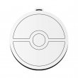  Décoration de Noël suspendu MDF3 sublimable série Cinéma - Pokeball - Lot de 5 unités