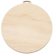 Adorno colgante navideño madera natural sublimable - Bola Ø10cm