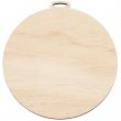 Sublimable Natural Wood Christmas Hanging Ornament Double-sided - Ball Ø10cm