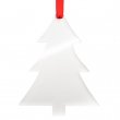 Décorations de Noël à suspendre en acrylique sublimables - Sapin - Lot de 5