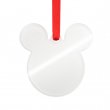 Décorations de Noël à suspendre en acrylique sublimables - Mickey - Lot de 5