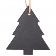 Adorno colgante navideño pizarra para grabado - Árbol