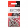 Pitons à vis de 16x30mm avec cheville de Ø4mm - Pack de 10 pcs