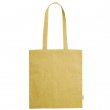 Sac poignées long 100%  coton recyclé jaune