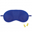 Blue Sublimable Eye Mask - Travel set with earplugs