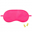 Pink Sublimable Eye Mask - Travel set with earplugs