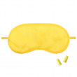 Yellow Sublimable Eye Mask - Travel set with earplugs