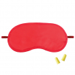 Red Sublimable Eye Mask - Travel set with earplugs